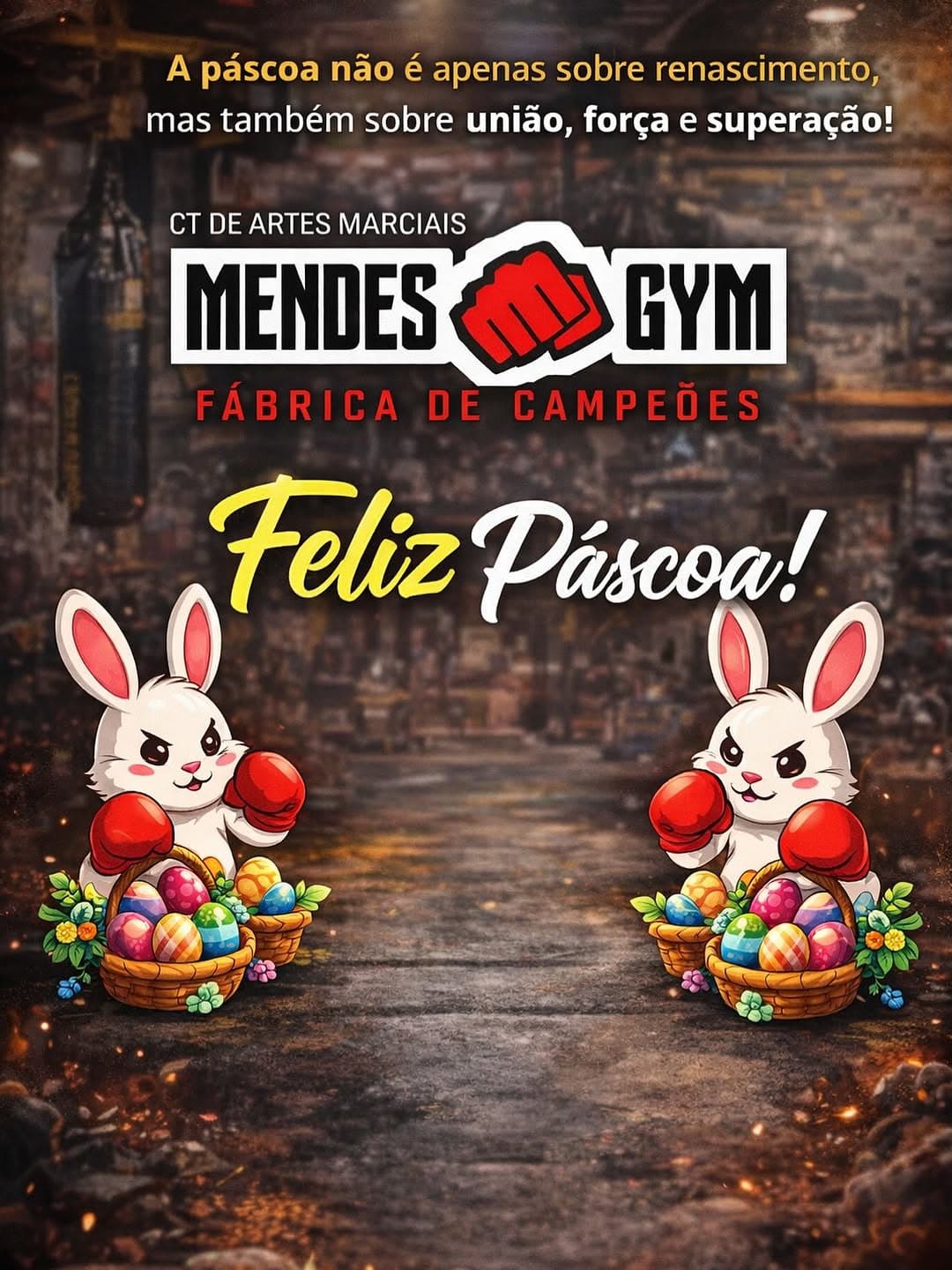 Feliz Páscoa, equipe! 🐰🥊